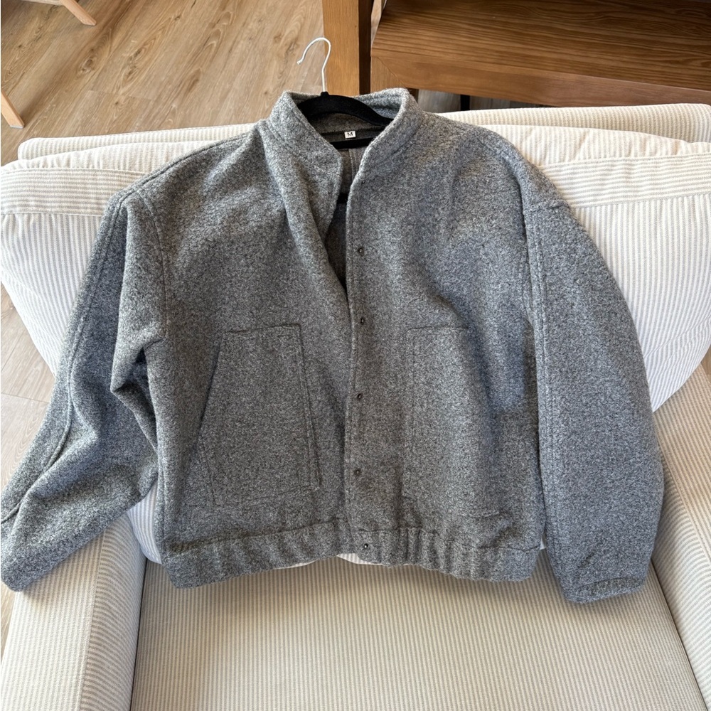 Gray Bomber Jacket - image 1
